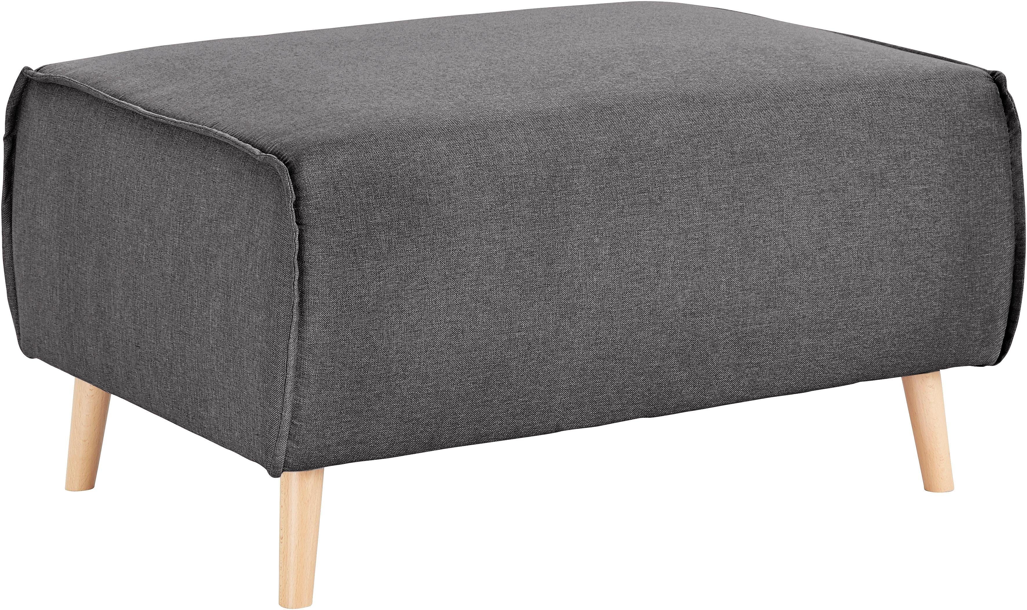 Home affaire Hocker Janek, mit Keder in scandinavischem Design günstig online kaufen