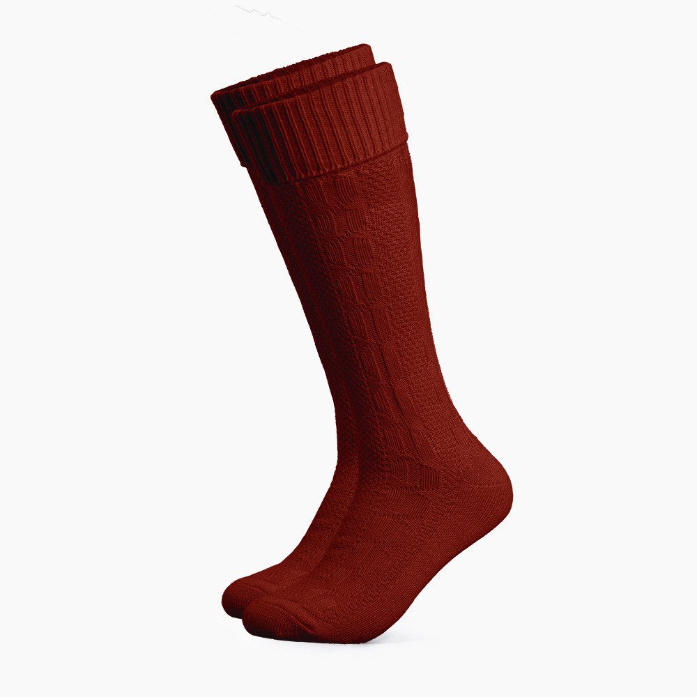 HerzSticht Trachtensocken Herren Lange Trachtensocken 1er Pack (Modell: Silberdistel) (1-Paar)
