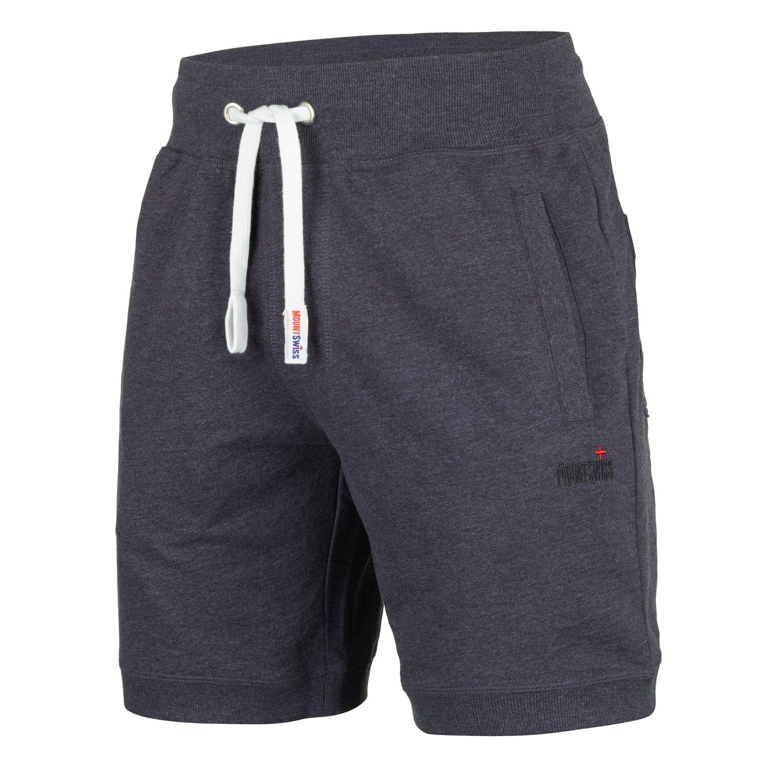 Mount Swiss Shorts (1-tlg) Herren LUCA Swiss© elastischer in Größen dunkelblau kurze erhältlich Mount Großen auch / Freizeit-Shorts Bund