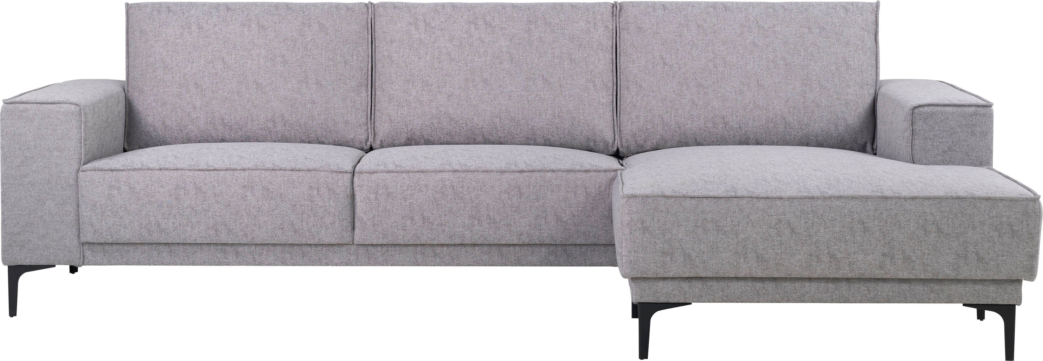 OTTO home Ecksofa "Polsterecke Oland, Struktur, Flachgewebe, Luxus-Microfas günstig online kaufen