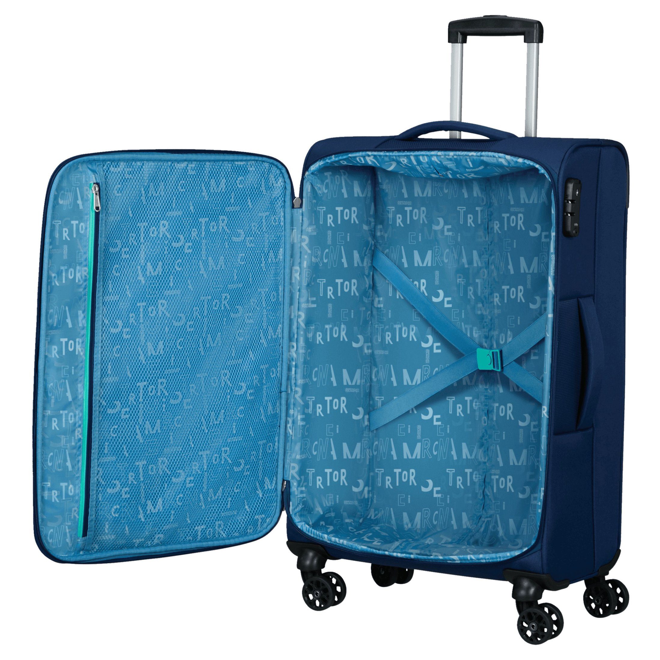 American Tourister® Trolley 4-Rollen-Trolley cm, 4 M Seeker - navy Rollen combat Sea 68