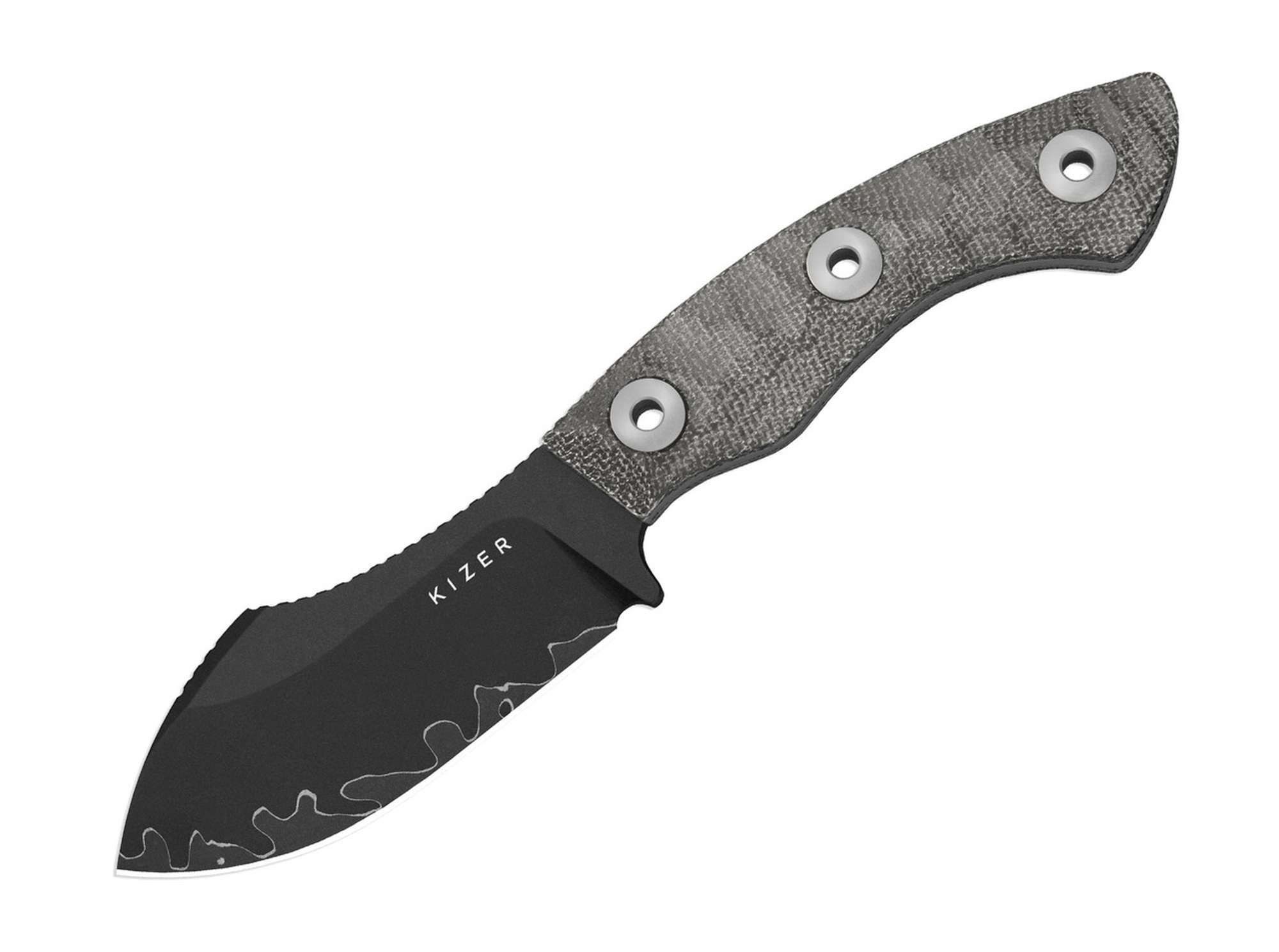 Taschenmesser Kizer Rook 3LCS Grey Norplex UltreX Micarta Acid Wash