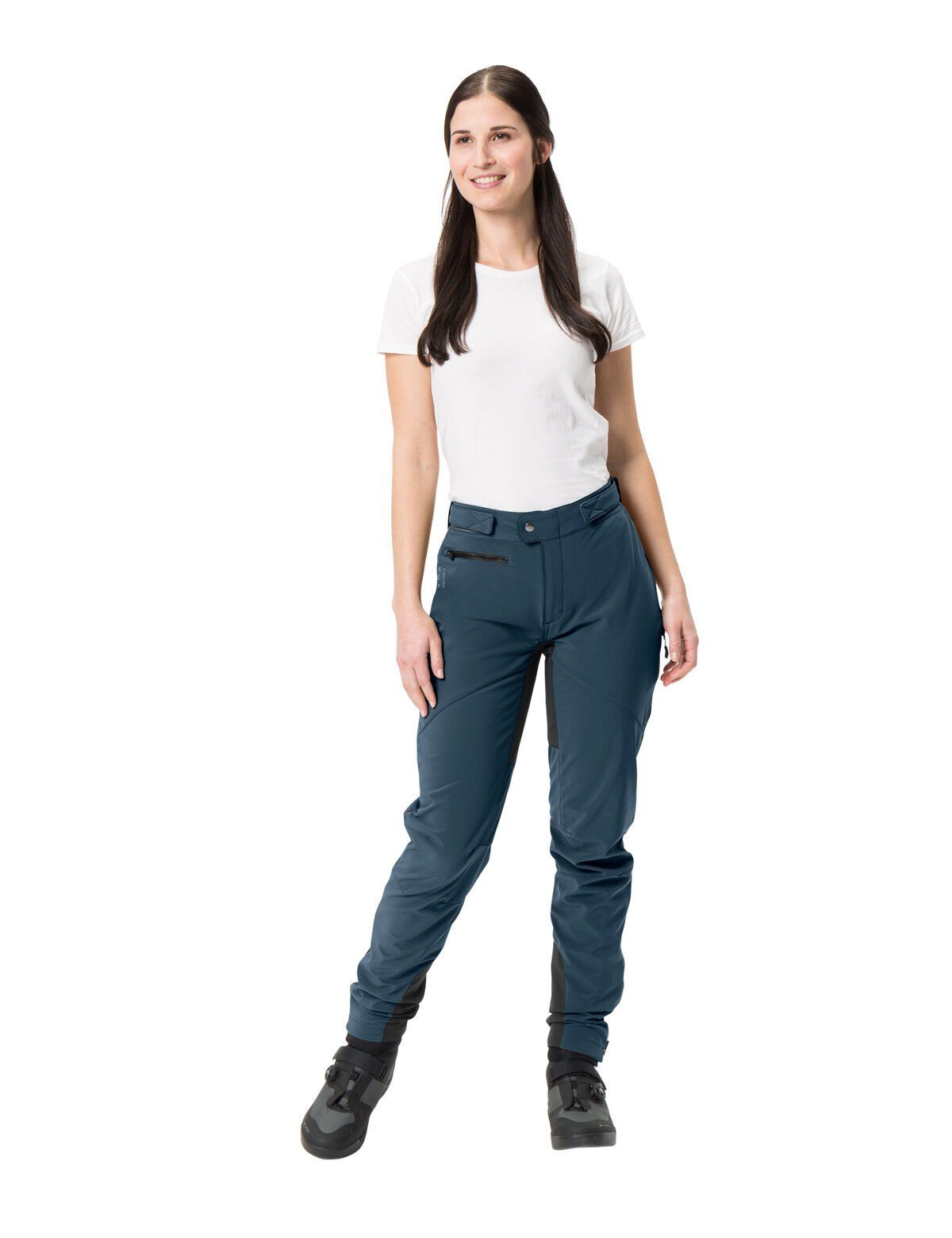 VAUDE Funktionshose Women's Qimsa Softshell Pants II (1-tlg) atmungsaktive und schnelltrocknende Radhose