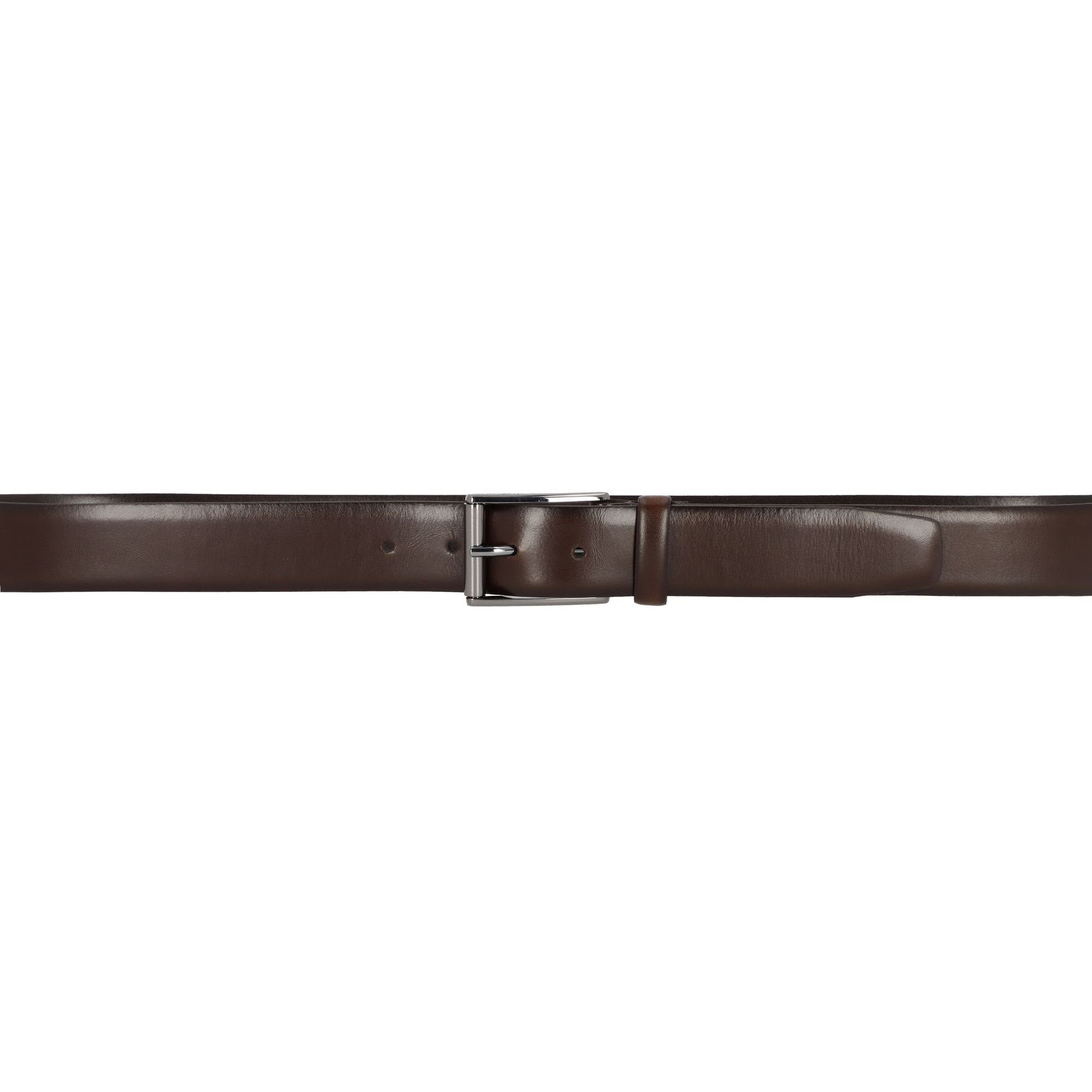Strellson Premium brown Dornschließe Ledergürtel dark