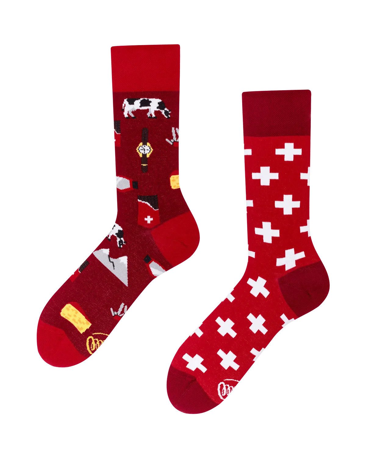 Many Mornings Freizeitsocken Many Mornings Socken Swiss Journey (1 Paar, 1-Paar, 1 Paar) immer ein dismatching Paar