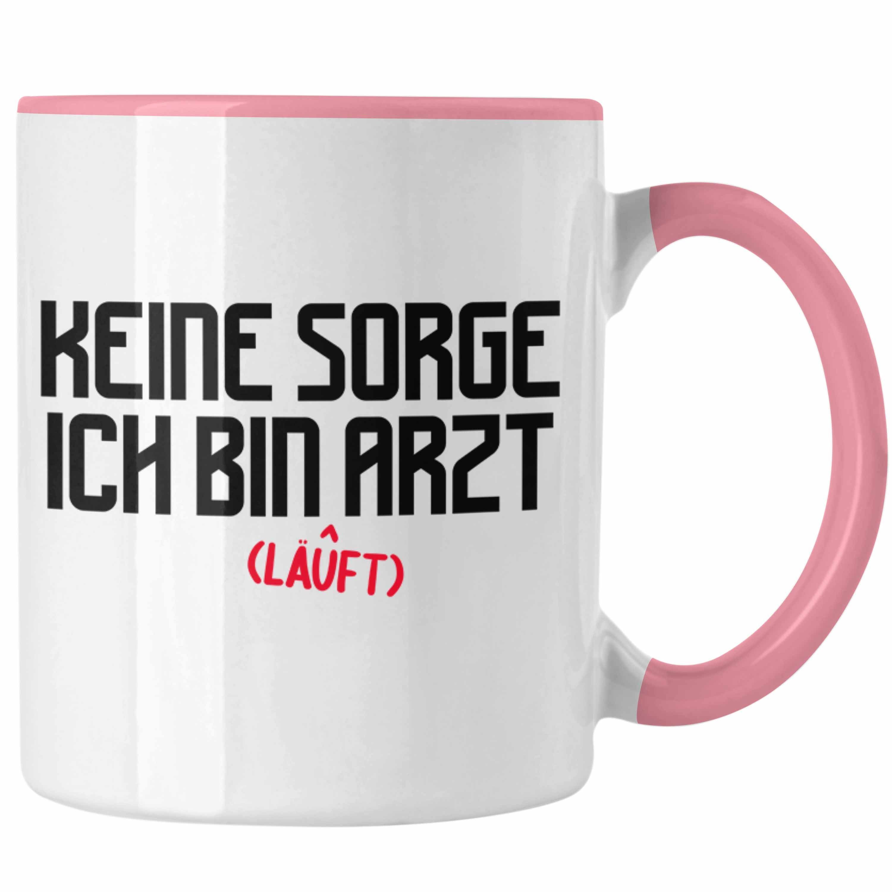 Trendation Tasse Trendation - Arzt Geschenk Tasse Lustig Männer Geschenkidee Kaffeetasse für Arzt Krankenhaus Ärzte Rosa