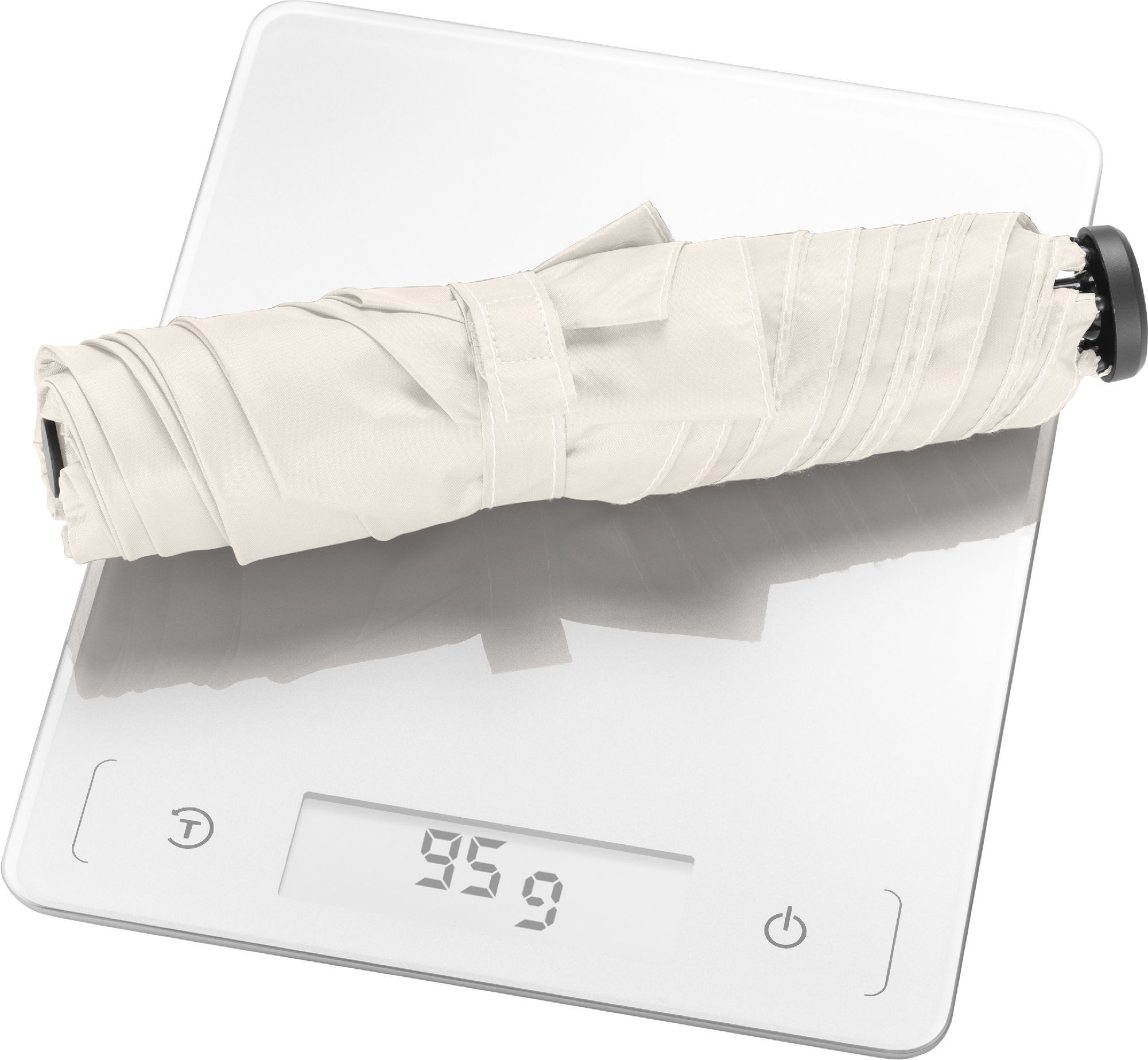 FARE Taschenregenschirm FiligRain Only95, Handtaschentauglich, 95g leicht, Windproof-PLUS, Sicherheitsschieber, Aluminiumstock, Recyclingbezug