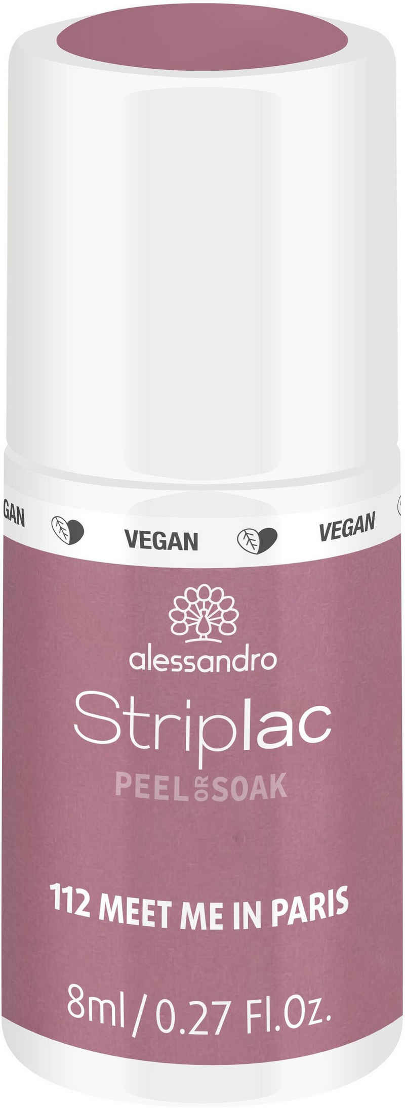 alessandro international UV-Nagellack »Striplac PEEL OR SOAK«, vegan