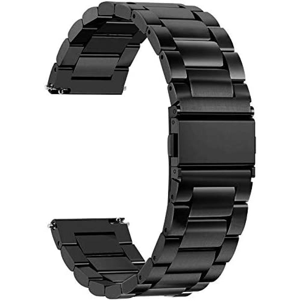 Schnellverschluss GelldG Edelstahlarmband Uhr, Edelstahlarmband für Uhrenarmbänder mit Metall ‎‎schwarz