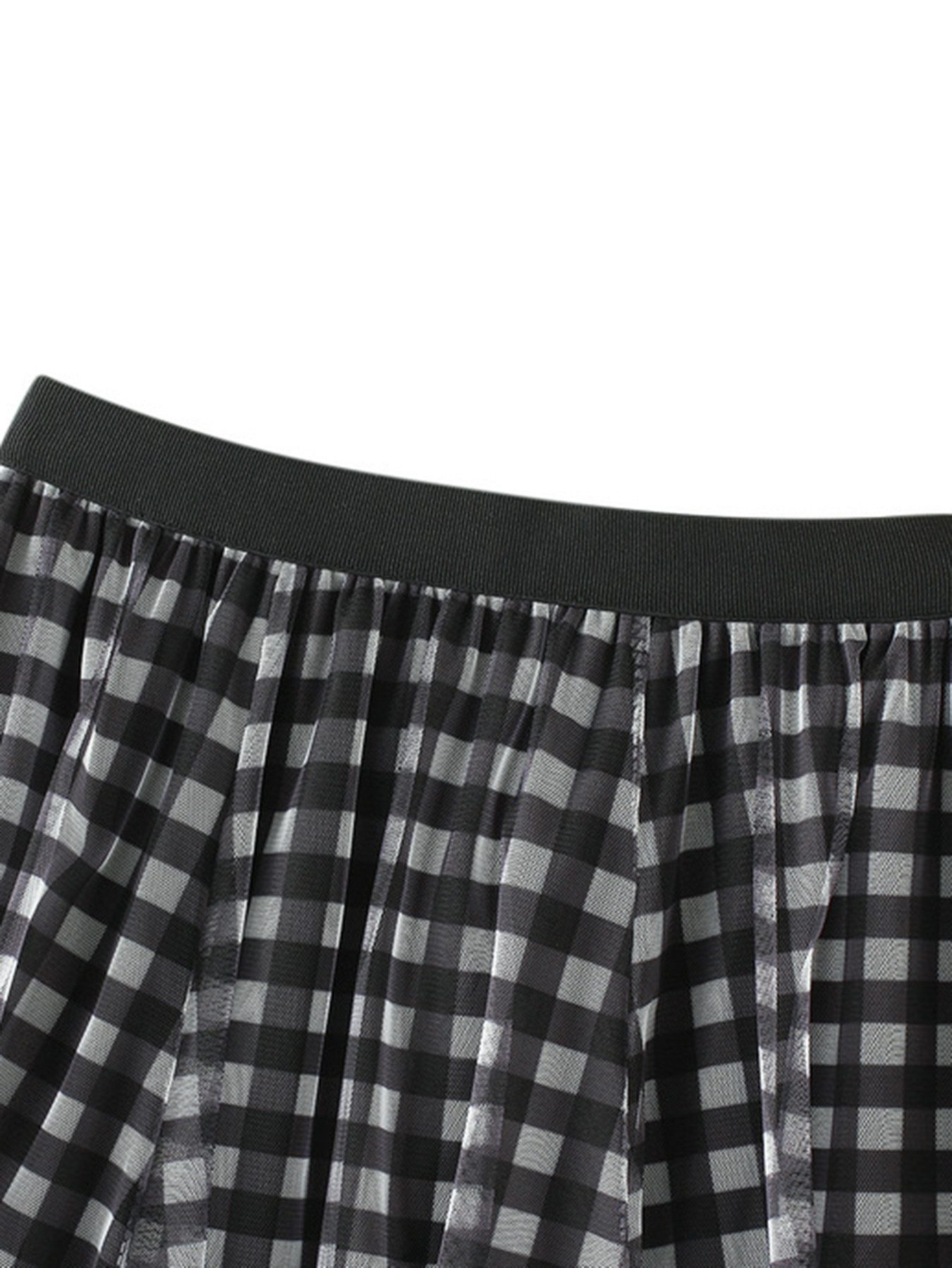 DEBAIJIA Meshrock Damen Tüll Elastischer mit hoher Taille Rock