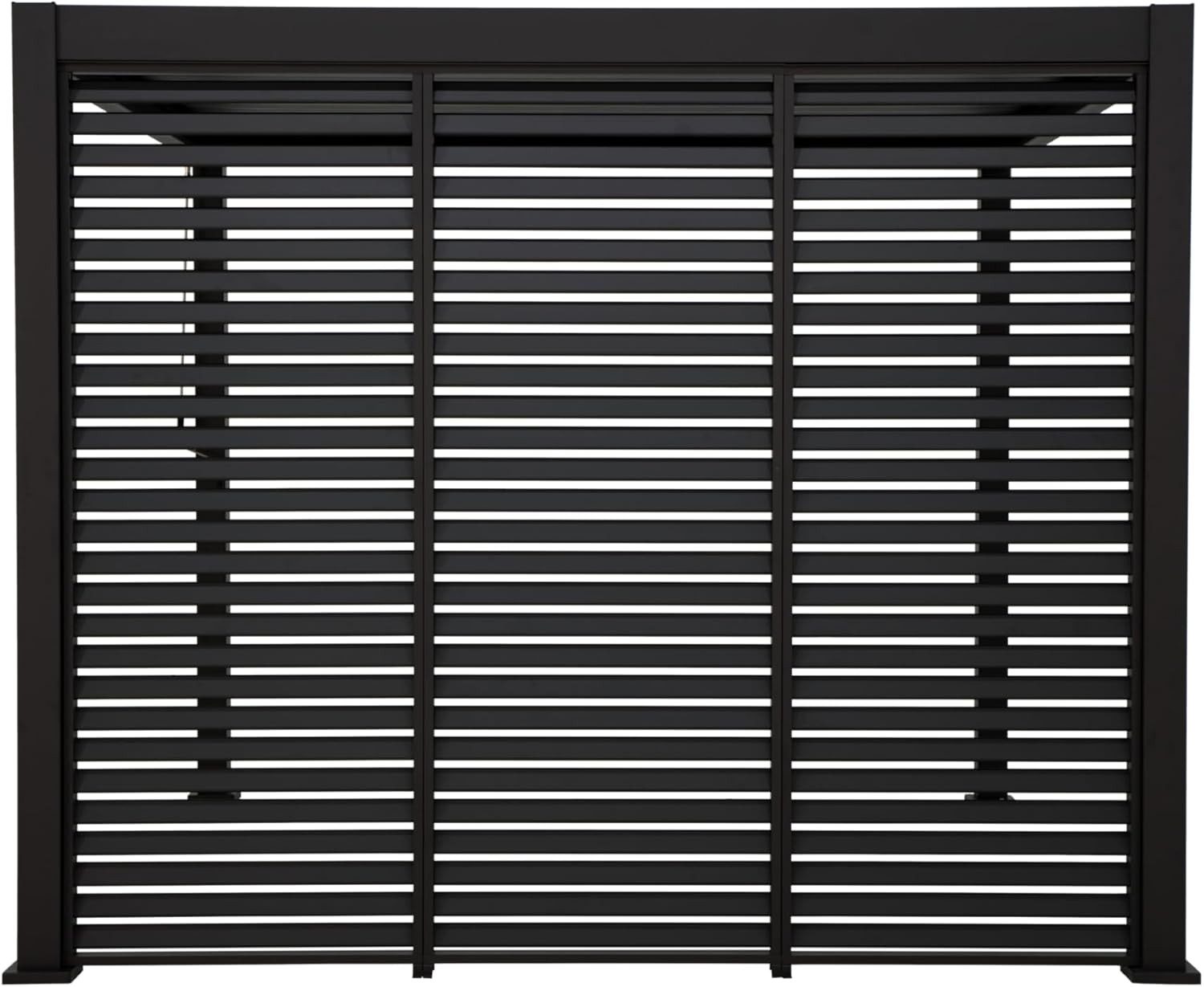 Mirador Pavillon 111 Lamellenwand 1,13 m Aluminium Anthrazit für Deluxe Pergola Garten, 111 Lamellenwand 1,13 m Aluminium Anthrazit für Deluxe Pergola Garten