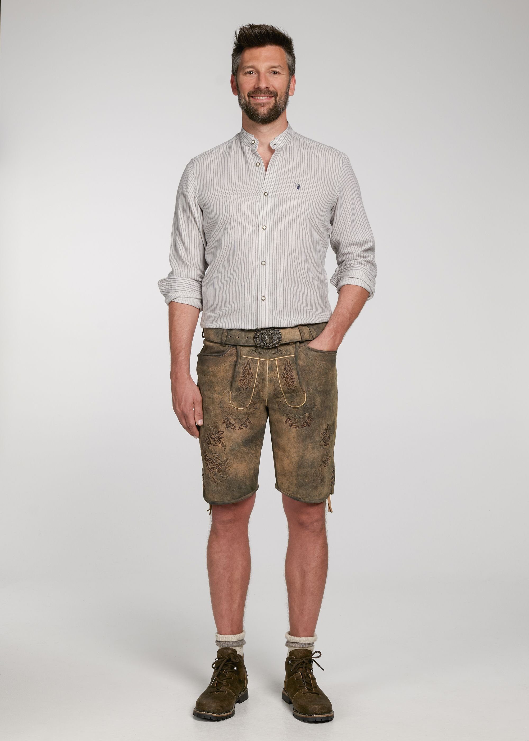 Spieth & Wensky Shorts Neno mit Stickereien