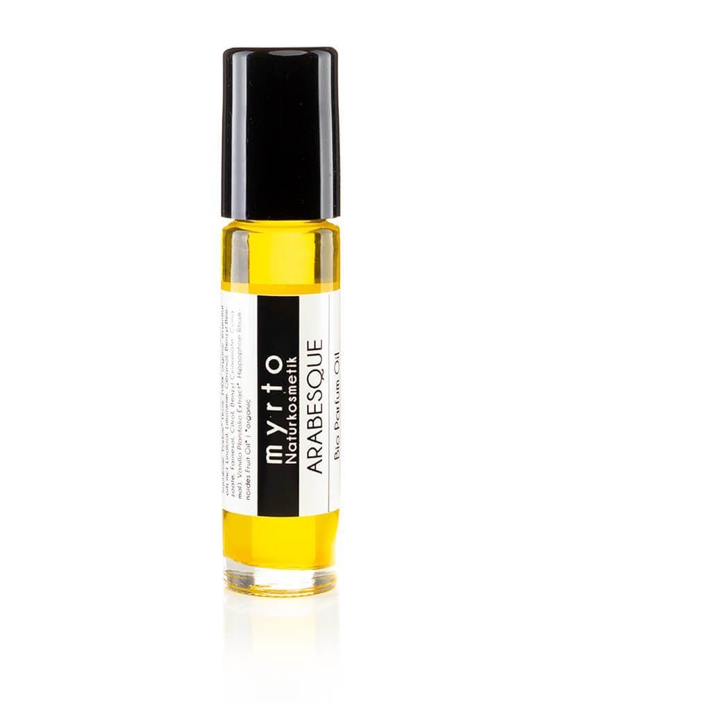 myrto Naturkosmetik Extrait Parfum myrto Naturkosmetik - Bio Parfumöl ARABESQUE - orientalischer Duft, 100% naturrein, unisex, aromatherapeutisch wirksam, Bio Parfumöl