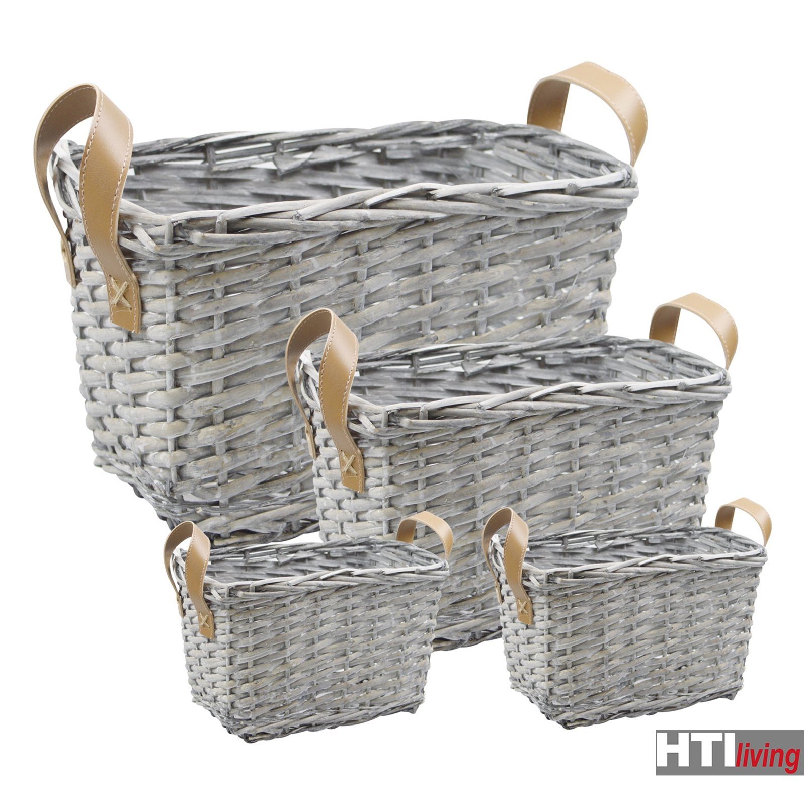 HTI-Living Aufbewahrungsbox Korbset 4-teilig Weidenkorb (4 günstig online kaufen