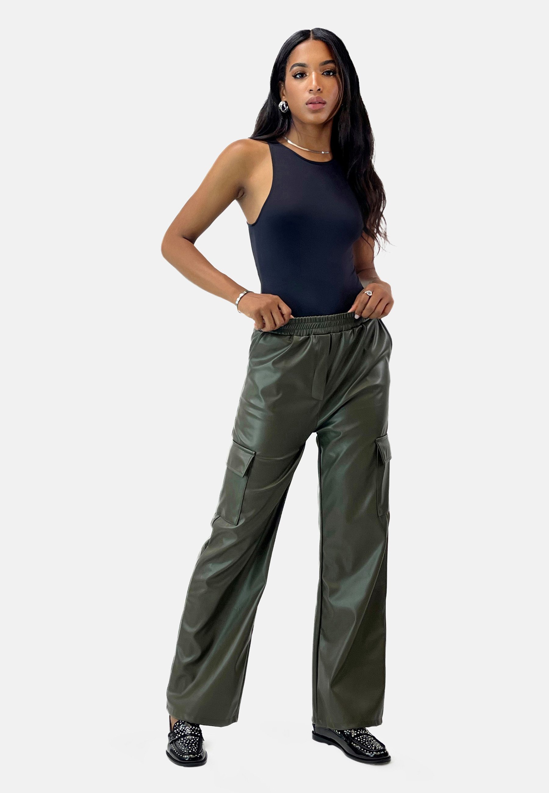 Elara Cargohose Elara Damen Cargo Leder günstig online kaufen