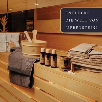 Liebenstein Sauna-Aufgussset BIO Saunaaufguss "Weitblick" (1x100ml, 1-tlg., Fichte & Kiefer [Sauna Aufgussmittel] mit 100% naturreinen Bio Ölen) regional und nachhaltig produziert - Dein Schwarzwald Sauna Aufguss