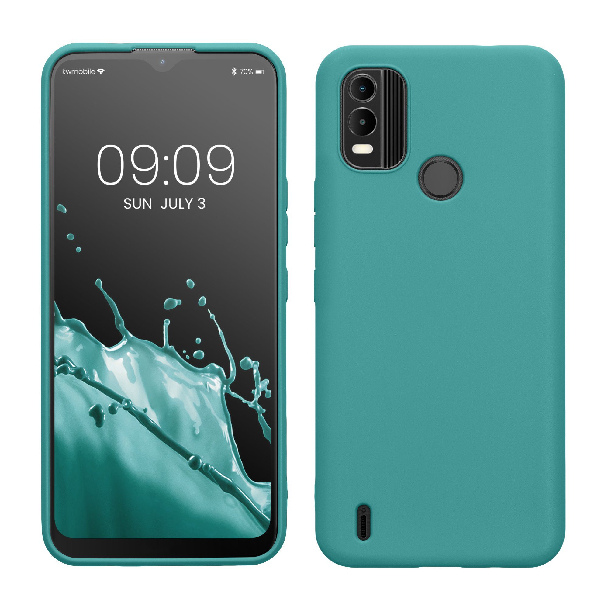kwmobile Handyhülle Hülle für Nokia C21 Plus, Hülle Silikon - Soft Handyhülle - Handy Case Cover