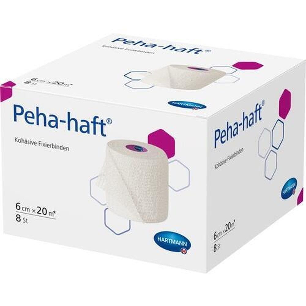 Peha-haft Bandage PEHA-HAFT Fixierbinde latexfrei 6 cmx20 m 8St