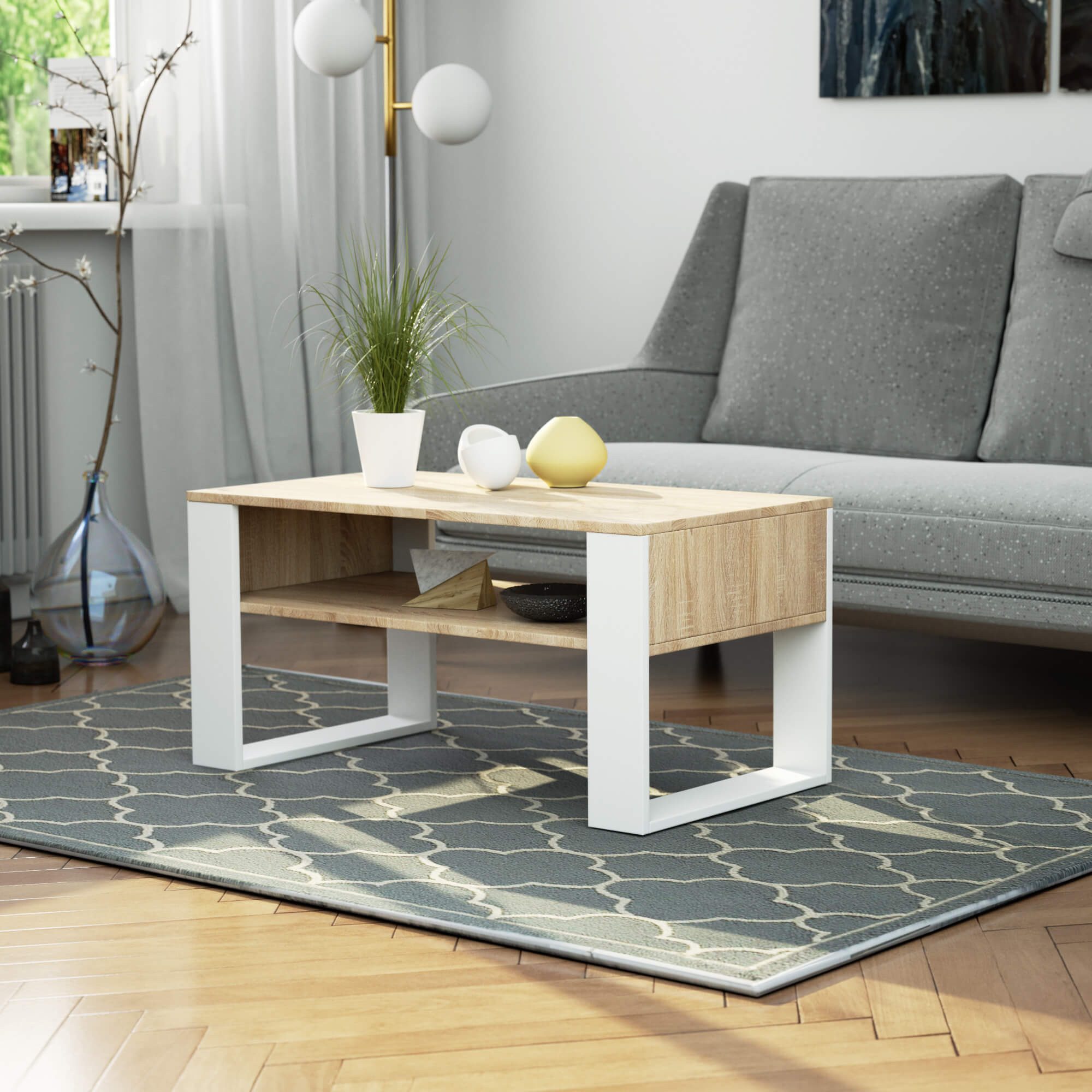 Milord Couchtisch Couchtisch Holz mit Regal günstig online kaufen