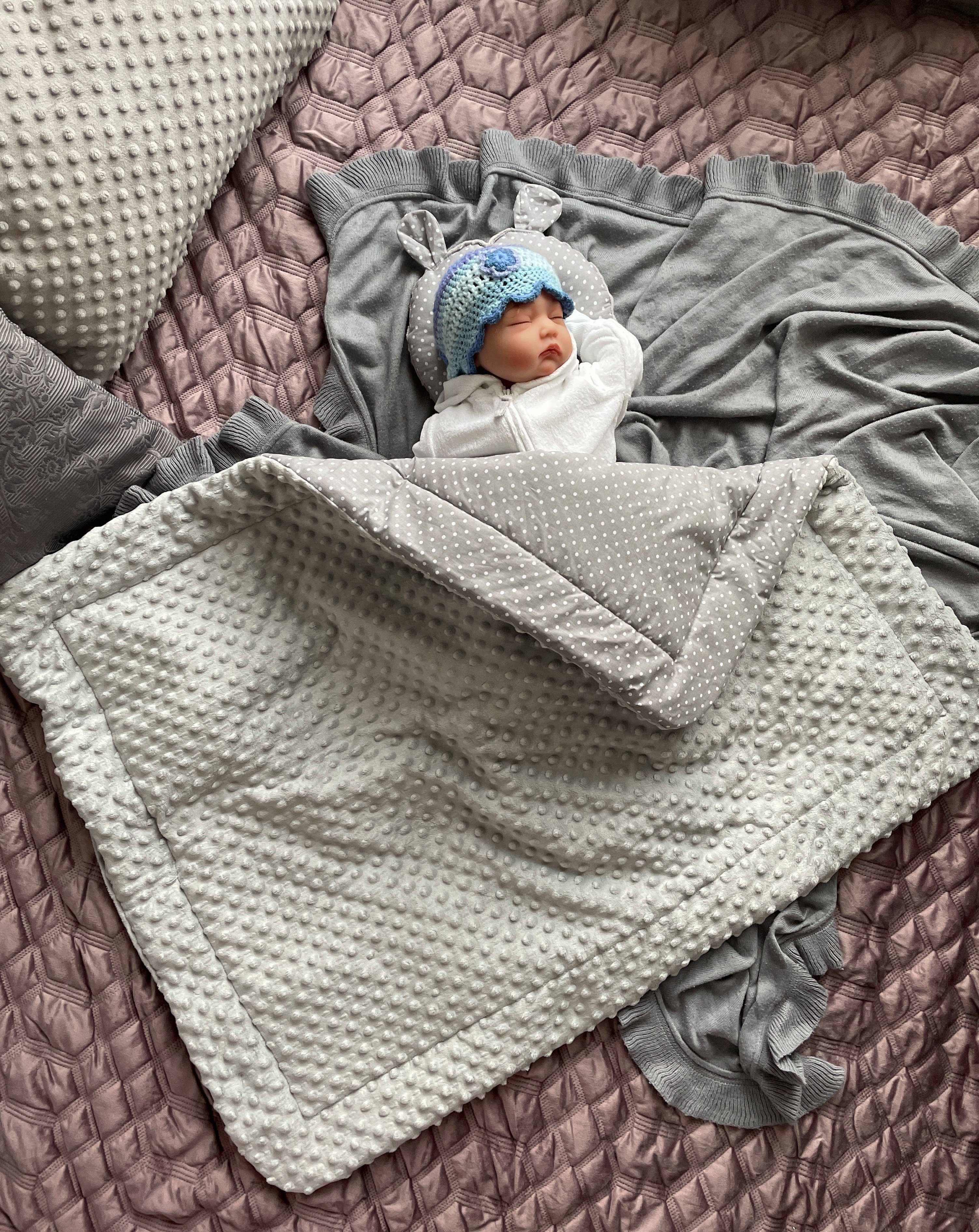 Babydecke Warm, Mittelwarm BAUMWOLLE/MINKY Babydecke 80x100 günstig online kaufen