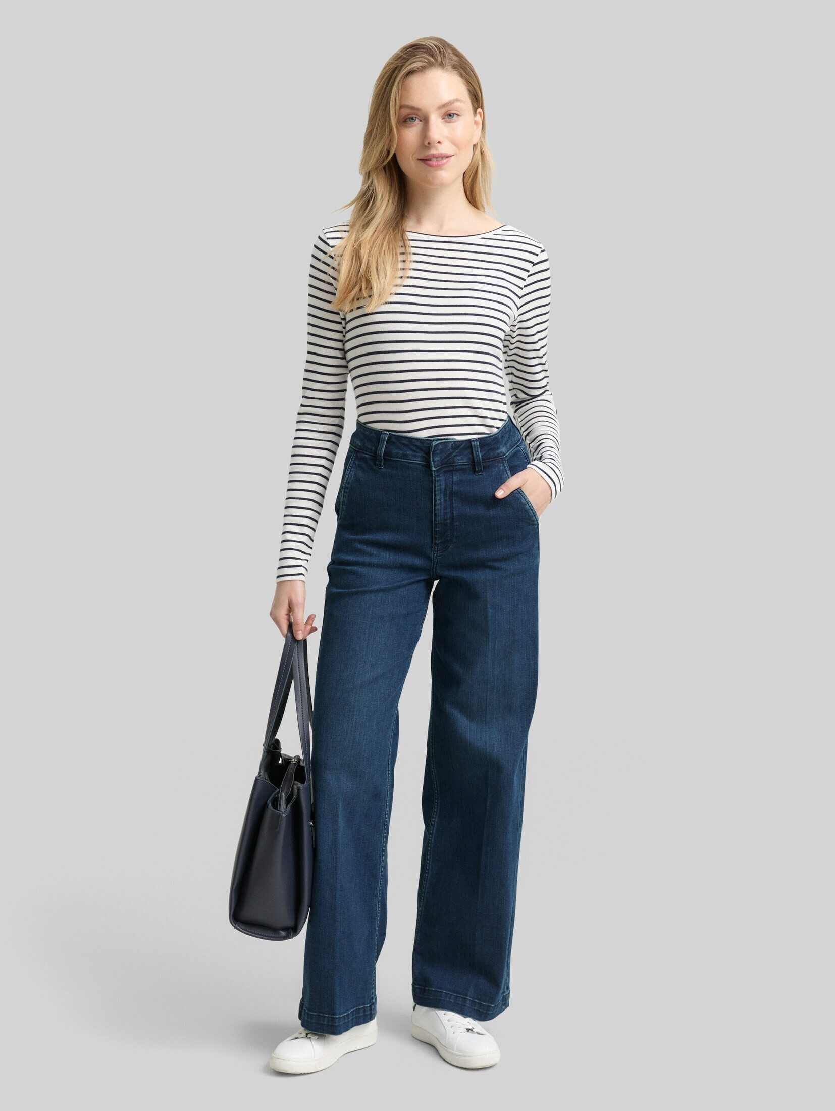 TOM TAILOR Weite Jeans Jeanshosen TTMADINA WIDE Jeans