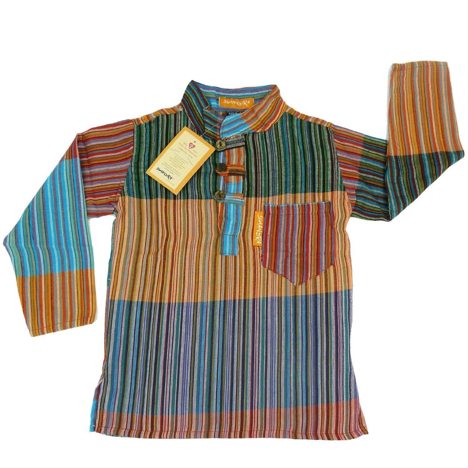 Langarmhemd Karna Kinder Patchwork Hemd