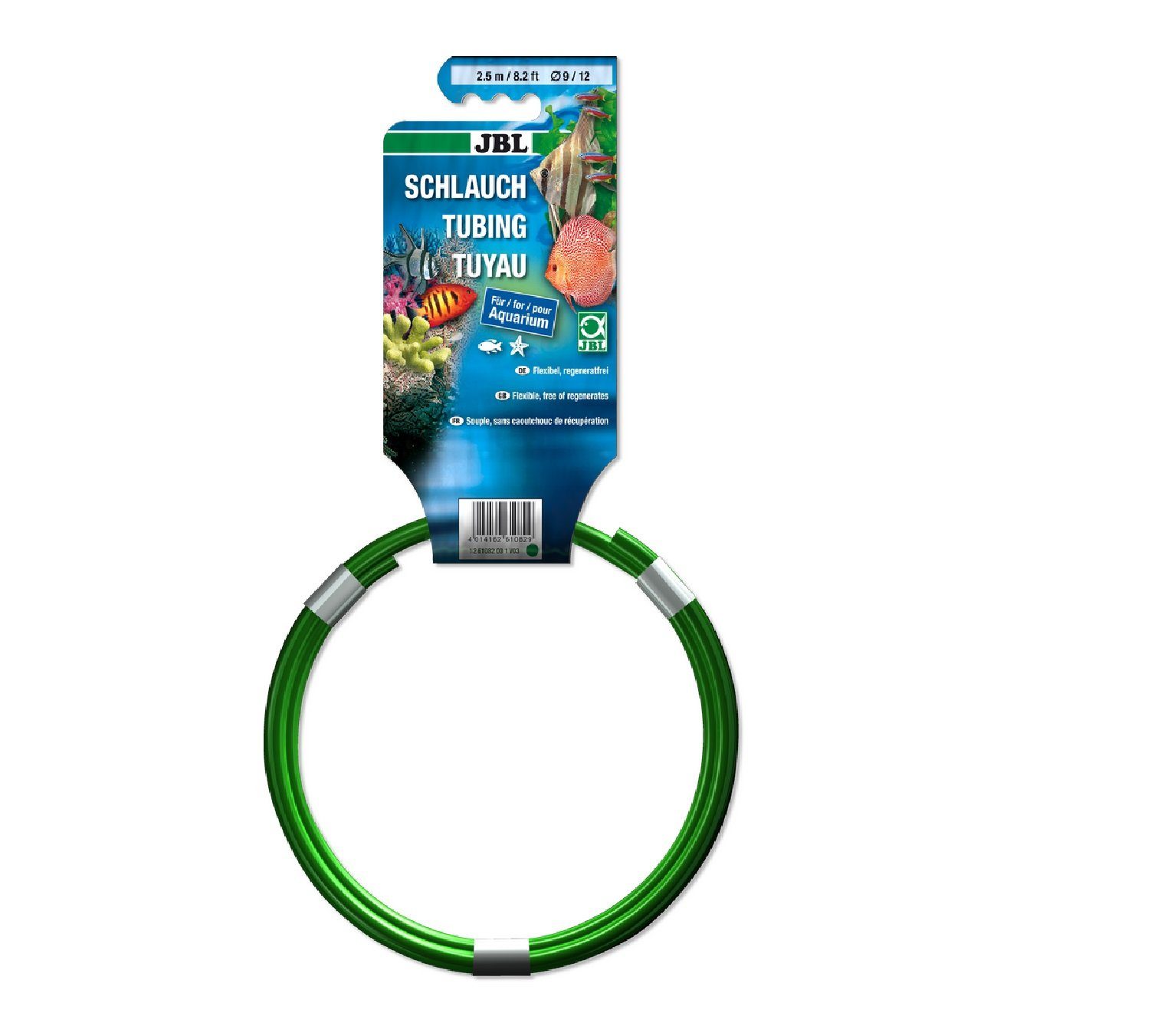 JBL GmbH & Co. KG Aquariumschlauch JBL Aquaschlauch Grün 9/12 mm 2,5 M Aquariumschlauch, 9/12mm