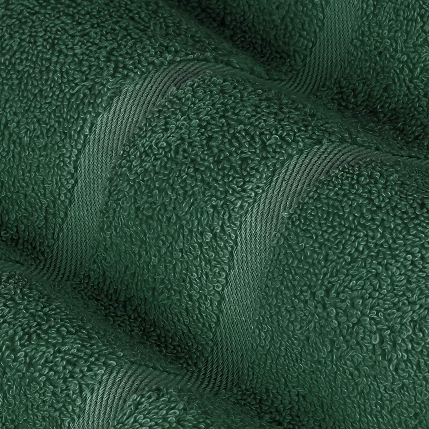 Dunkelgrün 100% Premium cm Frottee in 500GSM Set Frottee Baumwolle 50x100 100% Baumwolle Handtuch Handtuch StickandShine aus (2 Stück), 2er 500g/m²