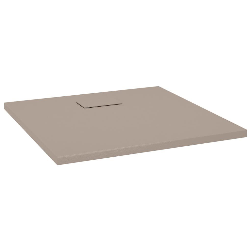 vidaXL Duschwanne 90 x 90 cm Duschwanne SMC Kunststoff faserverstärkt Braun 90x90 cm, Quadratisch
