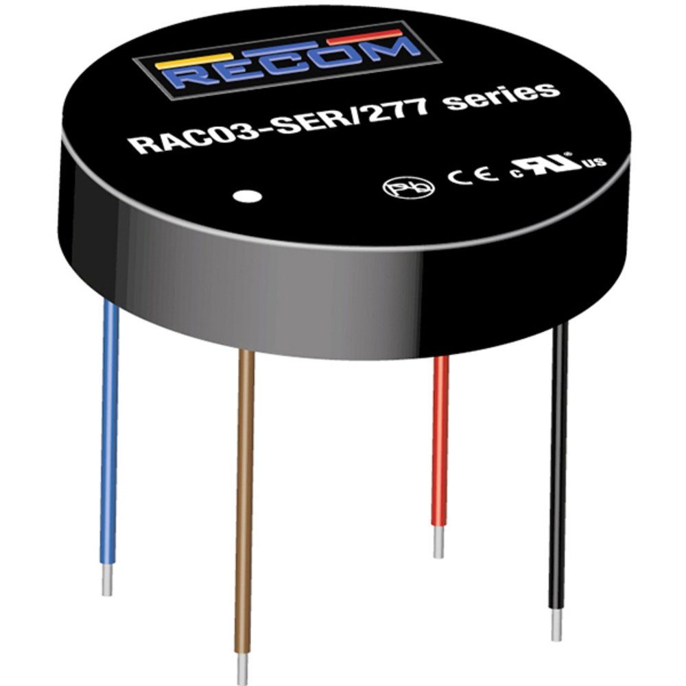 RECOM RAC03-3.3SER/277 AC/DC-Printnetzteil 3.3 V 3 W AC/DC-Einbaunetzteil