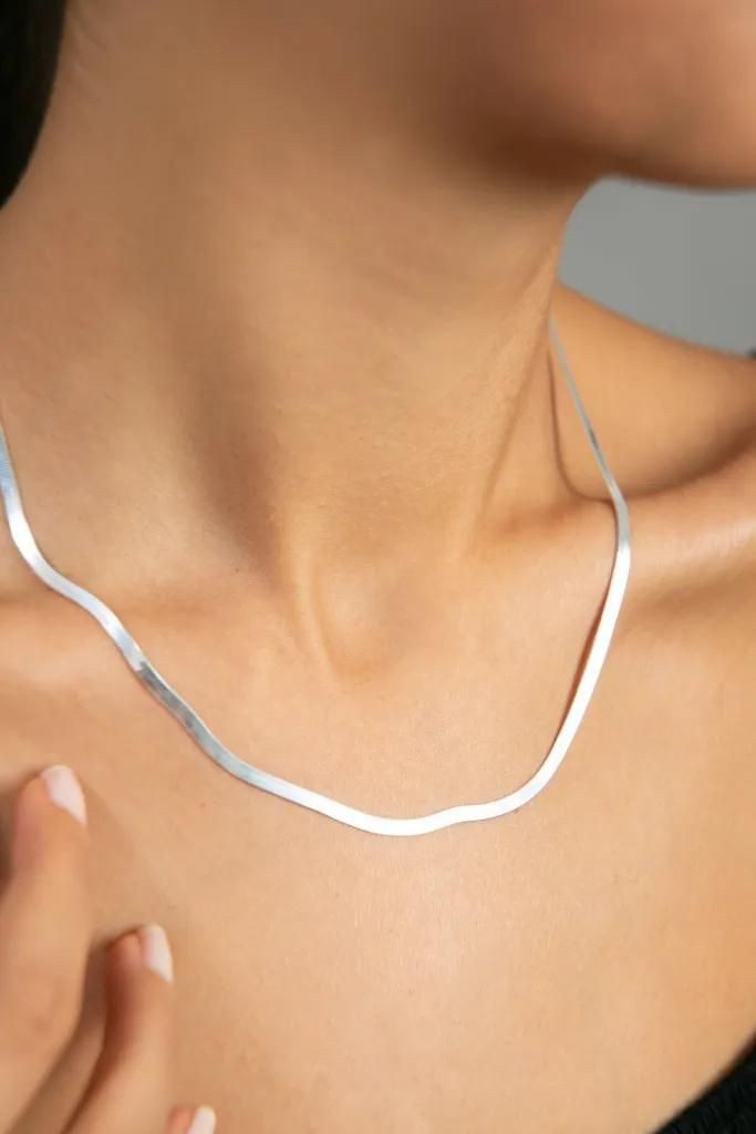 Einzelstück Schlangenkette Halskette Damen 925 Sterling günstig online kaufen