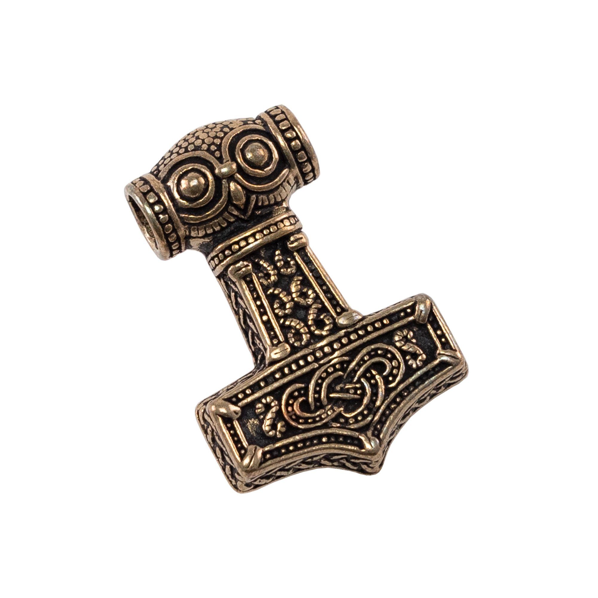 Pera Peris Burgfräulein-Kostüm Wikinger-Amulett bronze, Thorshammer Mjölnir