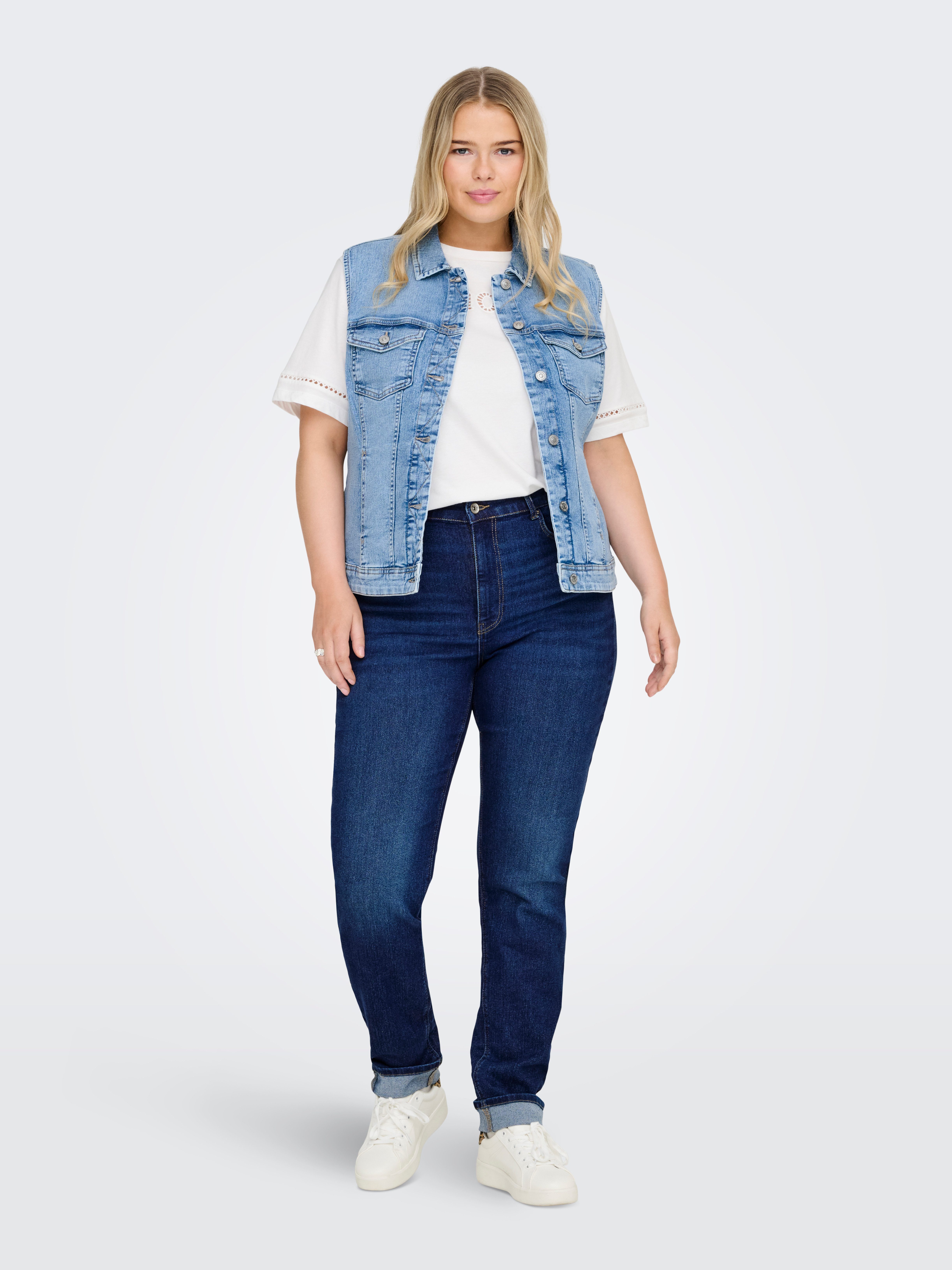 ONLY CARMAKOMA Jeansweste CARWESPA WEST DNM PIM619 NOOS