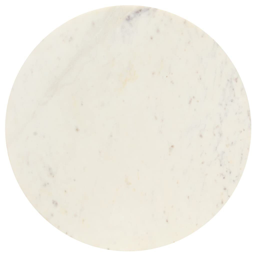 Couchtisch Weiß Echtstein Weiß vidaXL Marmoroptik Couchtisch (1-St) in | Weiß cm 60×60×35
