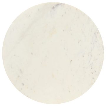 vidaXL Couchtisch Couchtisch Weiß 60×60×35 cm Echtstein in Marmoroptik (1-St)