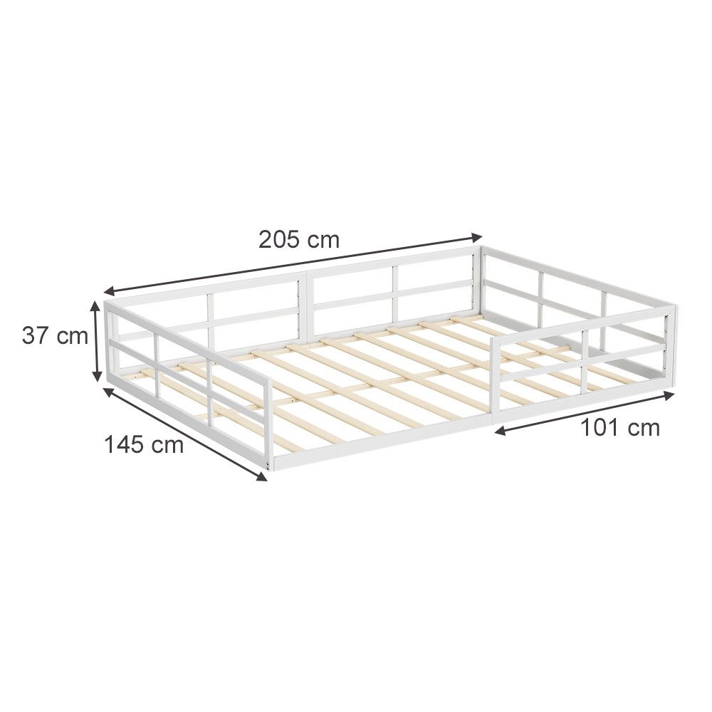 VitaliSpa® Kinderbett Minno, Weiß, 205 x 145 cm ohne Matratze (1-tlg)