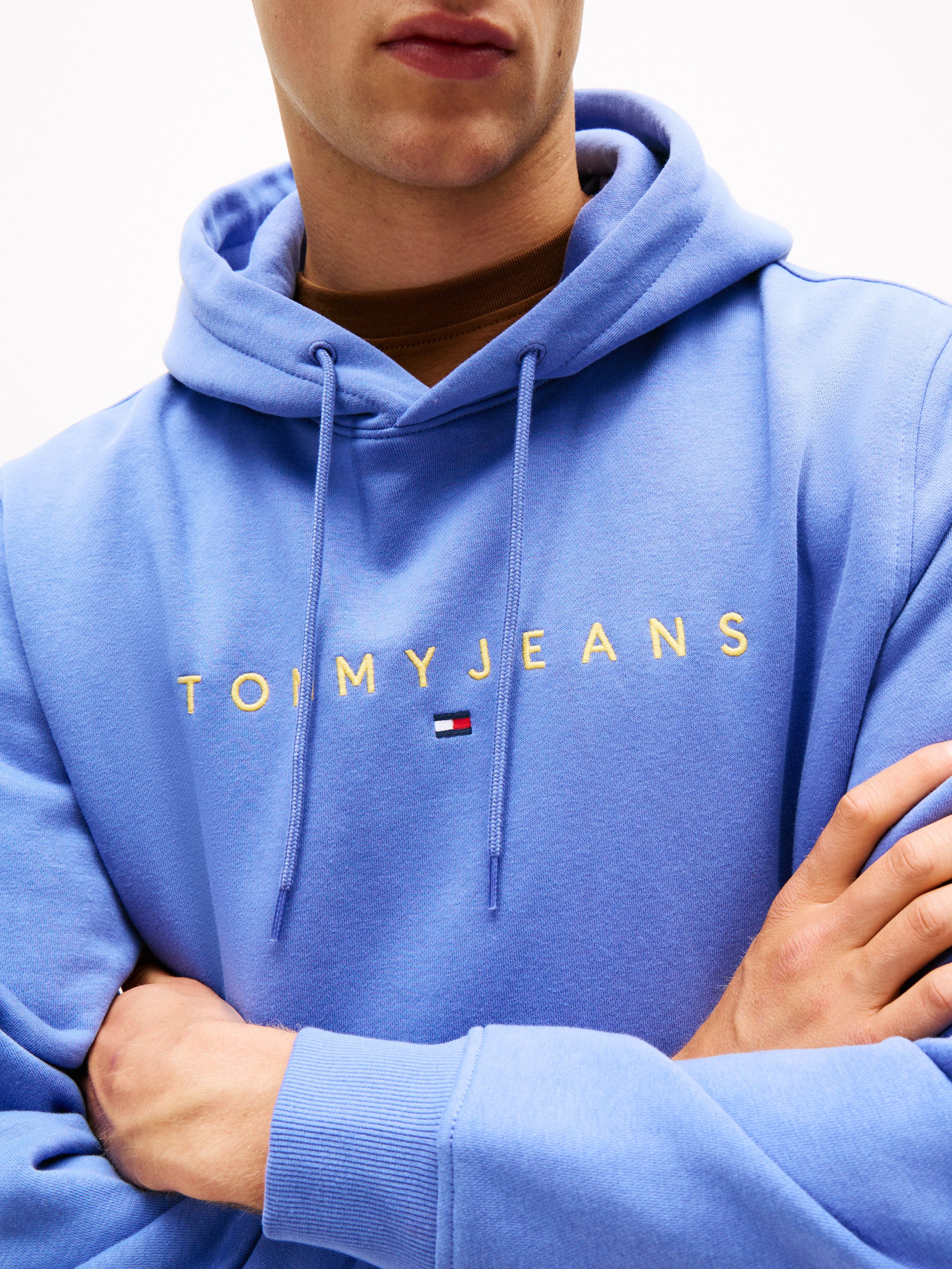 Tommy Jeans Hoodie TJM REG LINEAR LOGO HOODIE EXT mit Logo-Stickerei günstig online kaufen