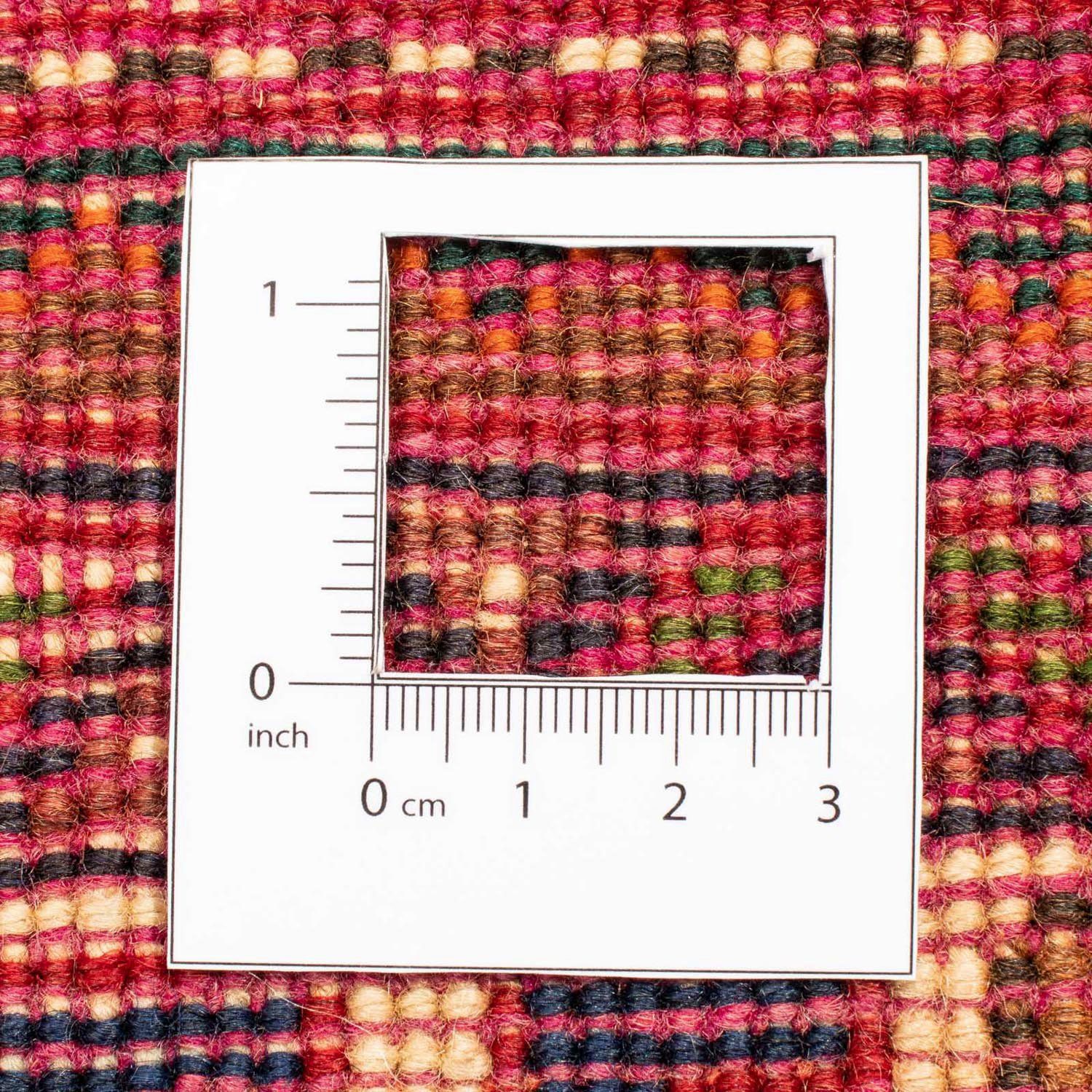 x 200 Medaillon 10 mit 305 mm, Unikat Shiraz Höhe: rechteckig, Wollteppich cm, Zertifikat Rosso morgenland,