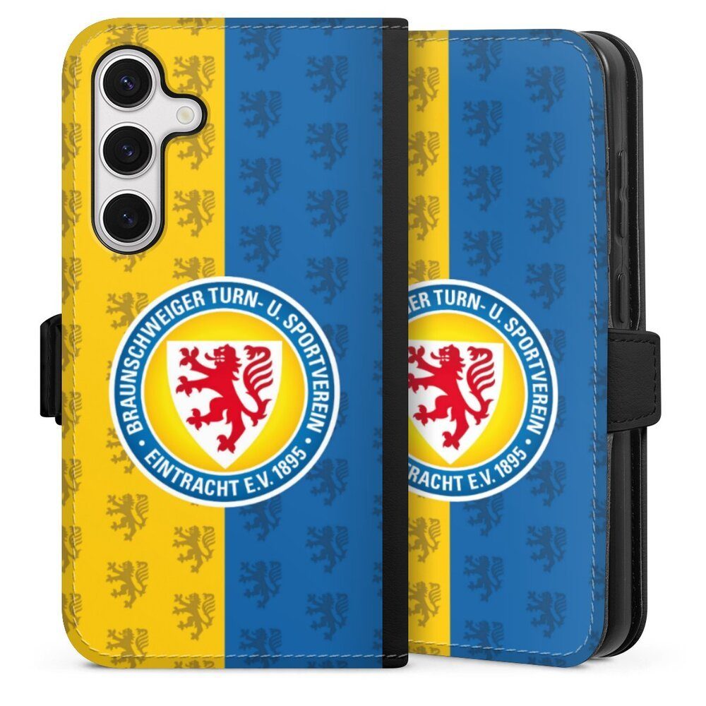 DeinDesign Handyhülle Eintracht Braunschweig Offizielles Lizenzprodukt Logo, Samsung Galaxy S24 Hülle Handy Flip Case Wallet Cover