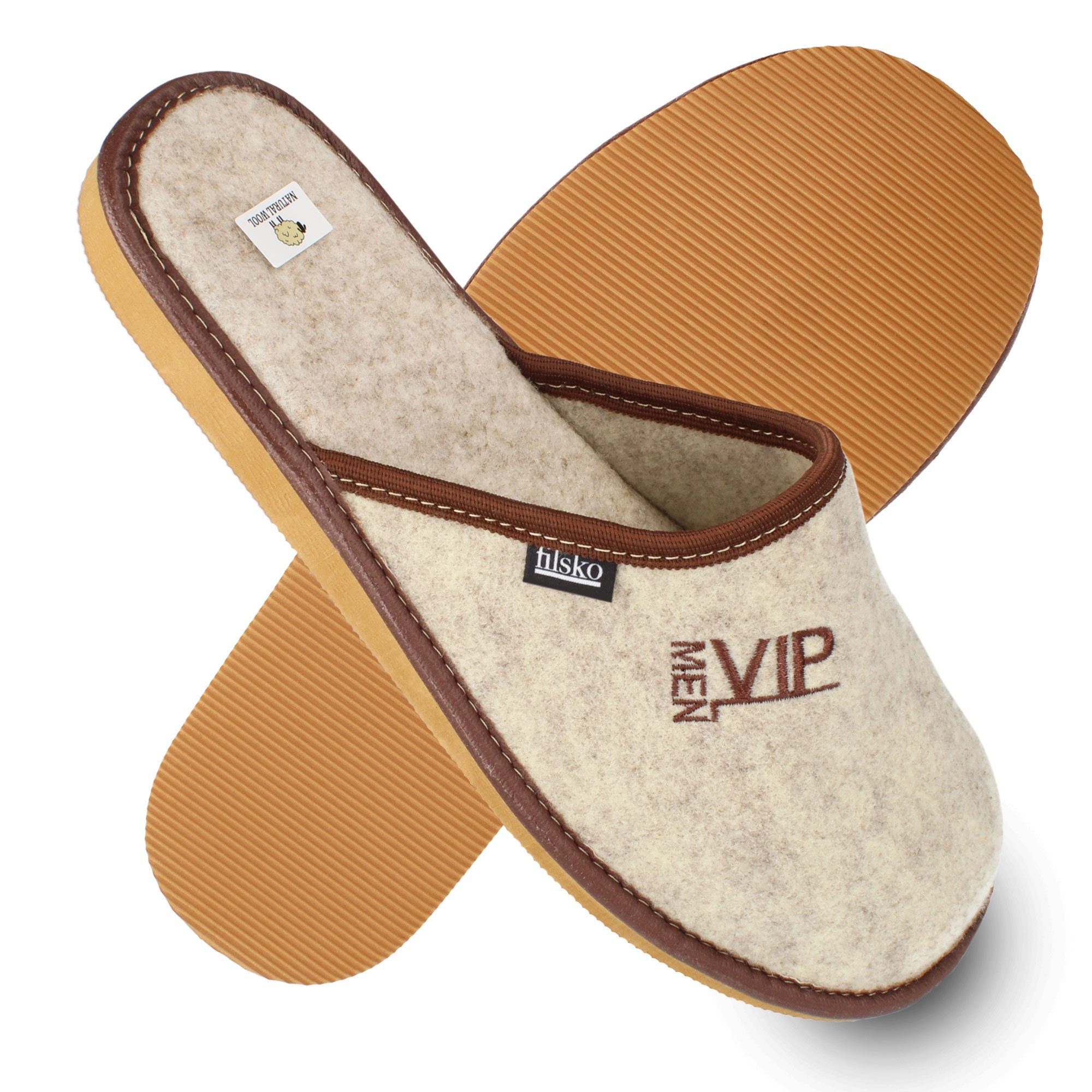 filsko Staun VIP MEN Herren Hausschuh Stickerei VIP MEN