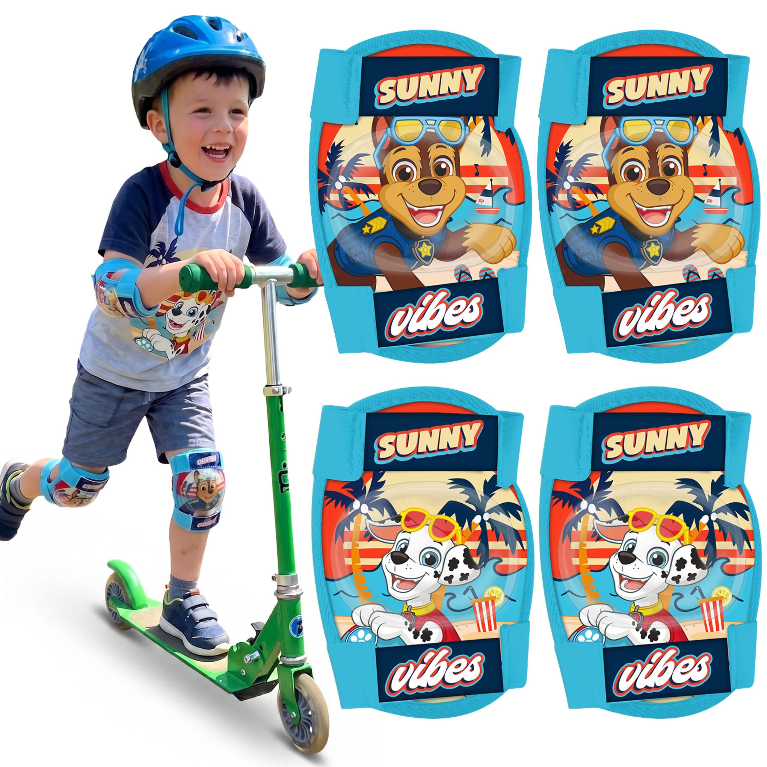 Sarcia.eu Knieschutz Paw Patrol Chase & Marshall Knie- und Ellbogenschützer Kinder