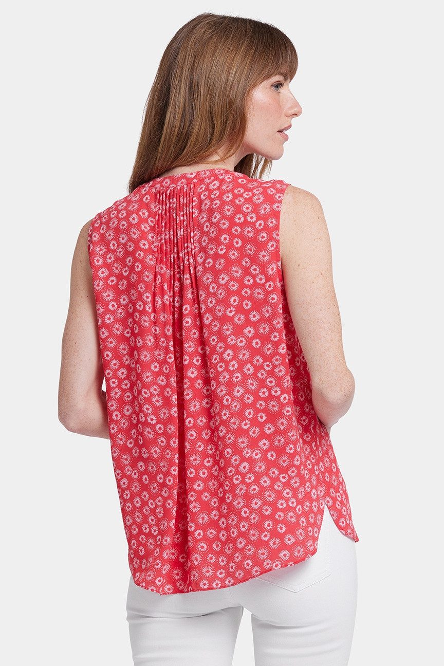 NYDJ Blusentop Ärmellose Pintuck Bluse