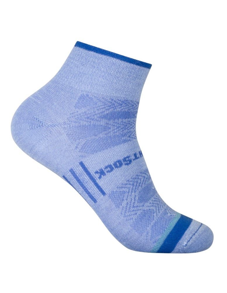 Sportsocken Quarter Coolmesh II (dünn, atmungsaktiv, bequem) hellblau - 1 Paar
