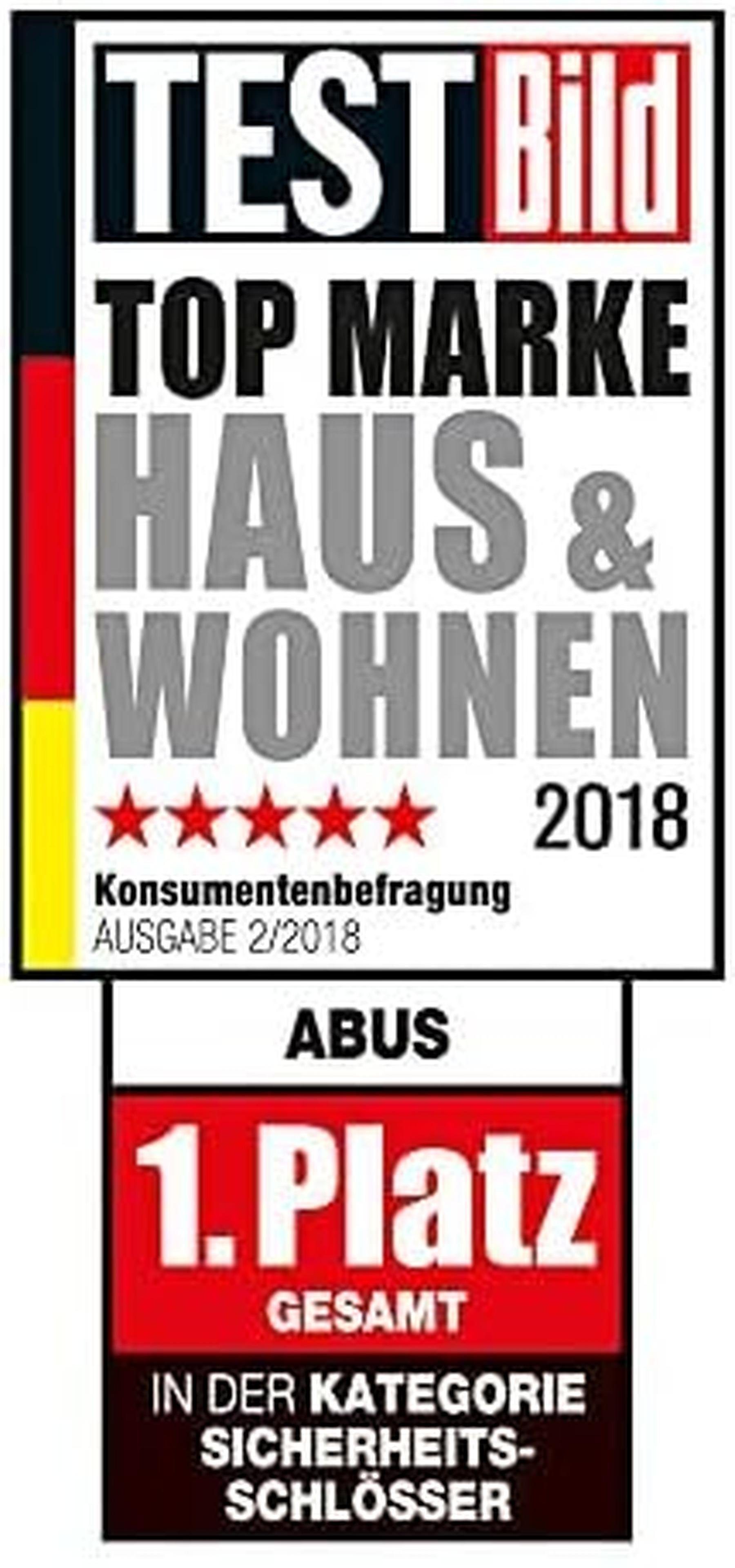 ABUS Fensterzusatzschloss FTR90 Fenstersicherung Tür Fensters Sicherung Schloss 2 Schlüssel, Mit Schlüssel, Abschließbar