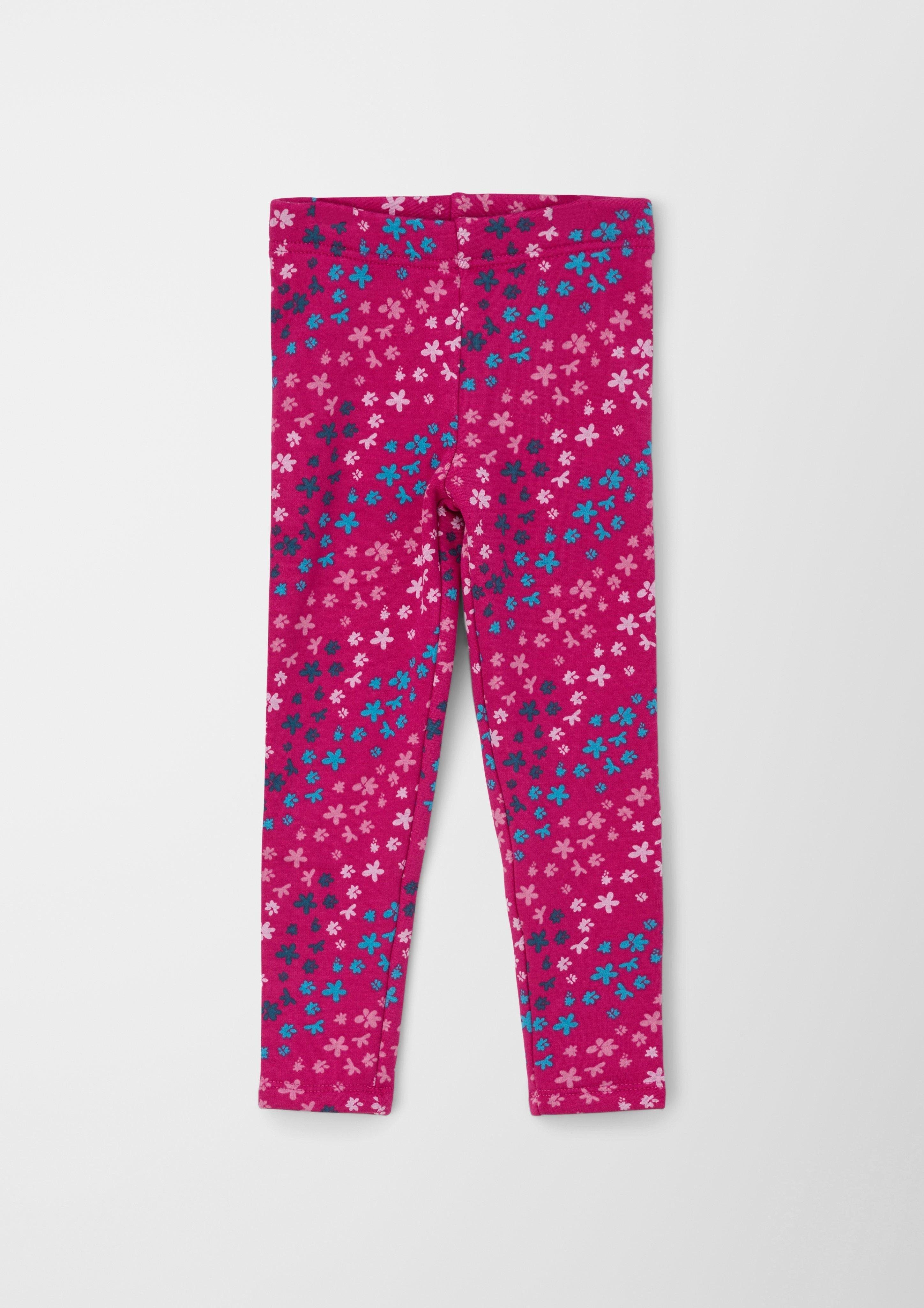 s.Oliver Leggings Leggings mit Thermofleece-Futter pink