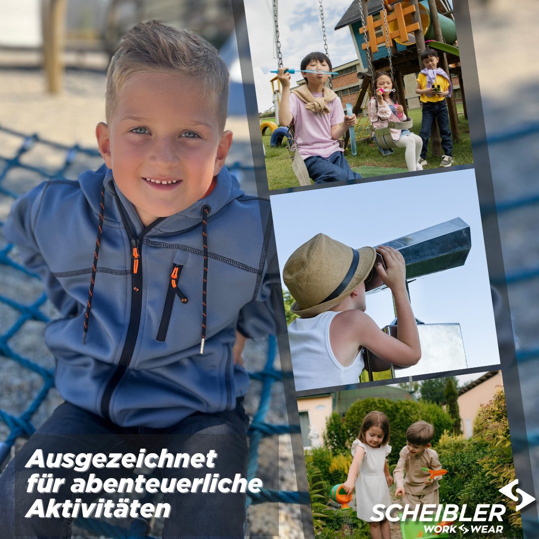 SCHEIBLER WORKWEAR Outdoorjacke Active Regulierbare Kapuze, elastischer Bund, wärmende Fleece-Innenseite – Bild 4 von 4