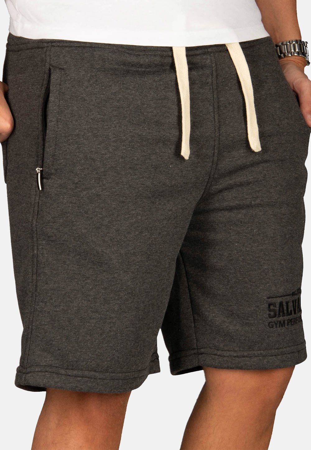 Shorts Herren – kurze Sporthose mit Reißverschlusstaschen