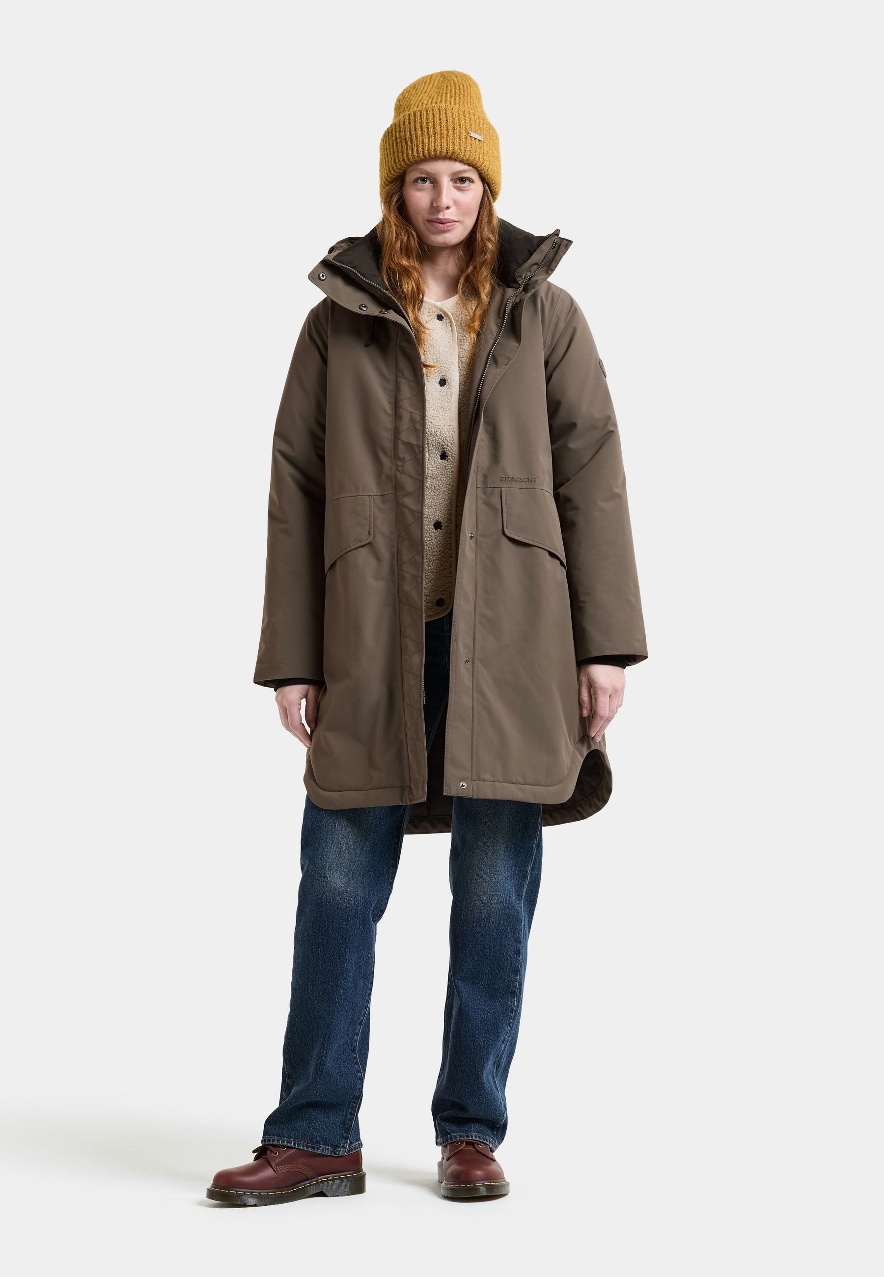 Didriksons Winterjacke Damen Winterparka Wasserdicht LILIAN mit Kapuze mit Taschen