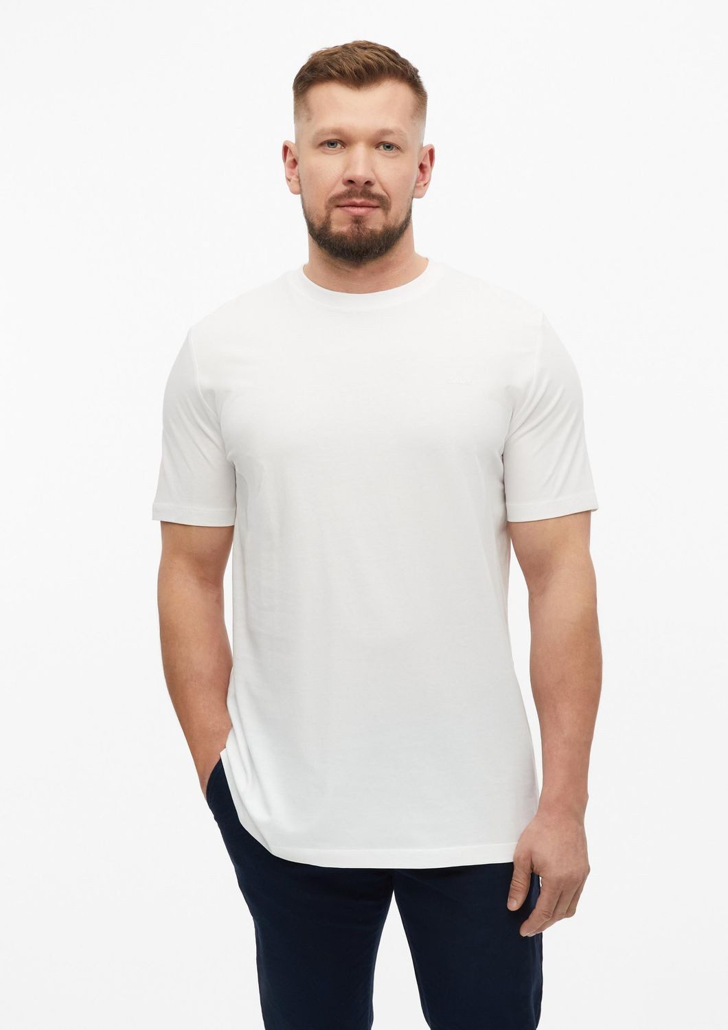 s.Oliver T-Shirt (Set) mit Label-Print und lang geschnitten im 2er SPARPACK