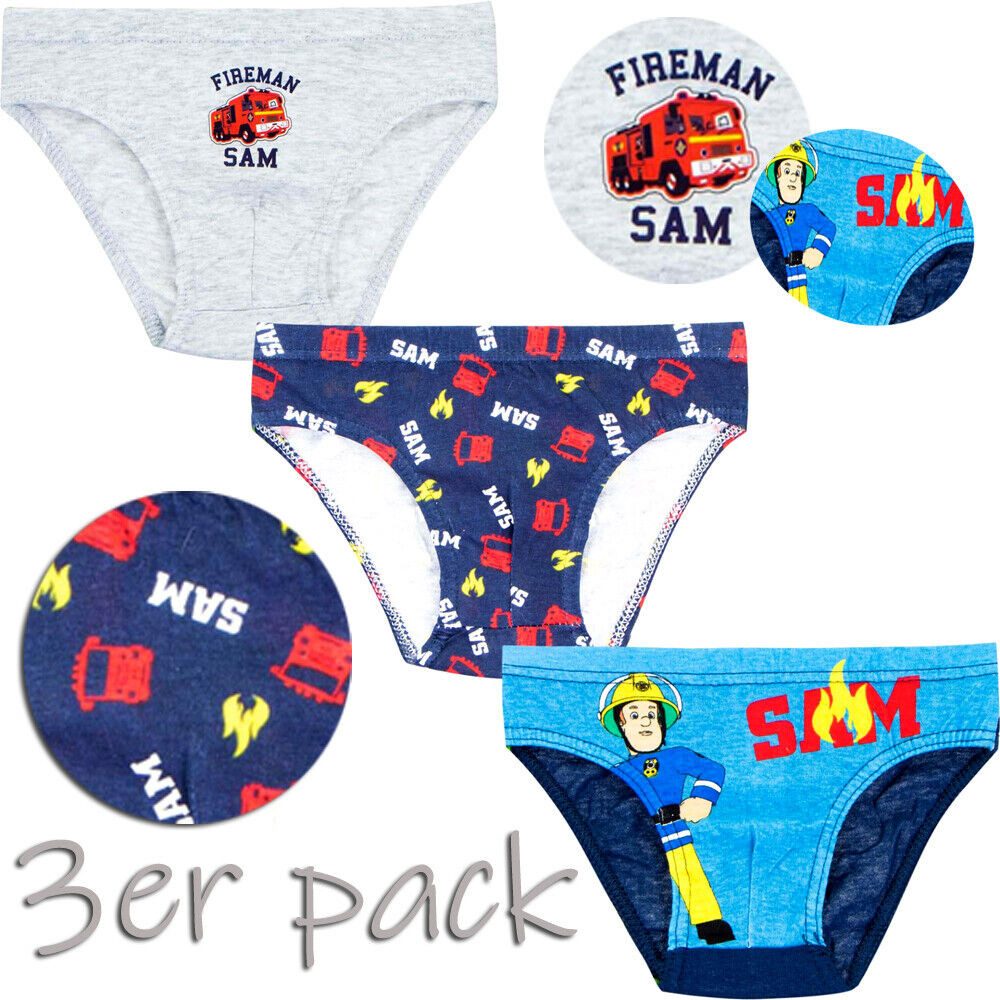 Schlüpfer 3er Pack Höschen Baby und Kinder Slips aus reiner Baumwolle, 86 92 98 104 110 116 122 128